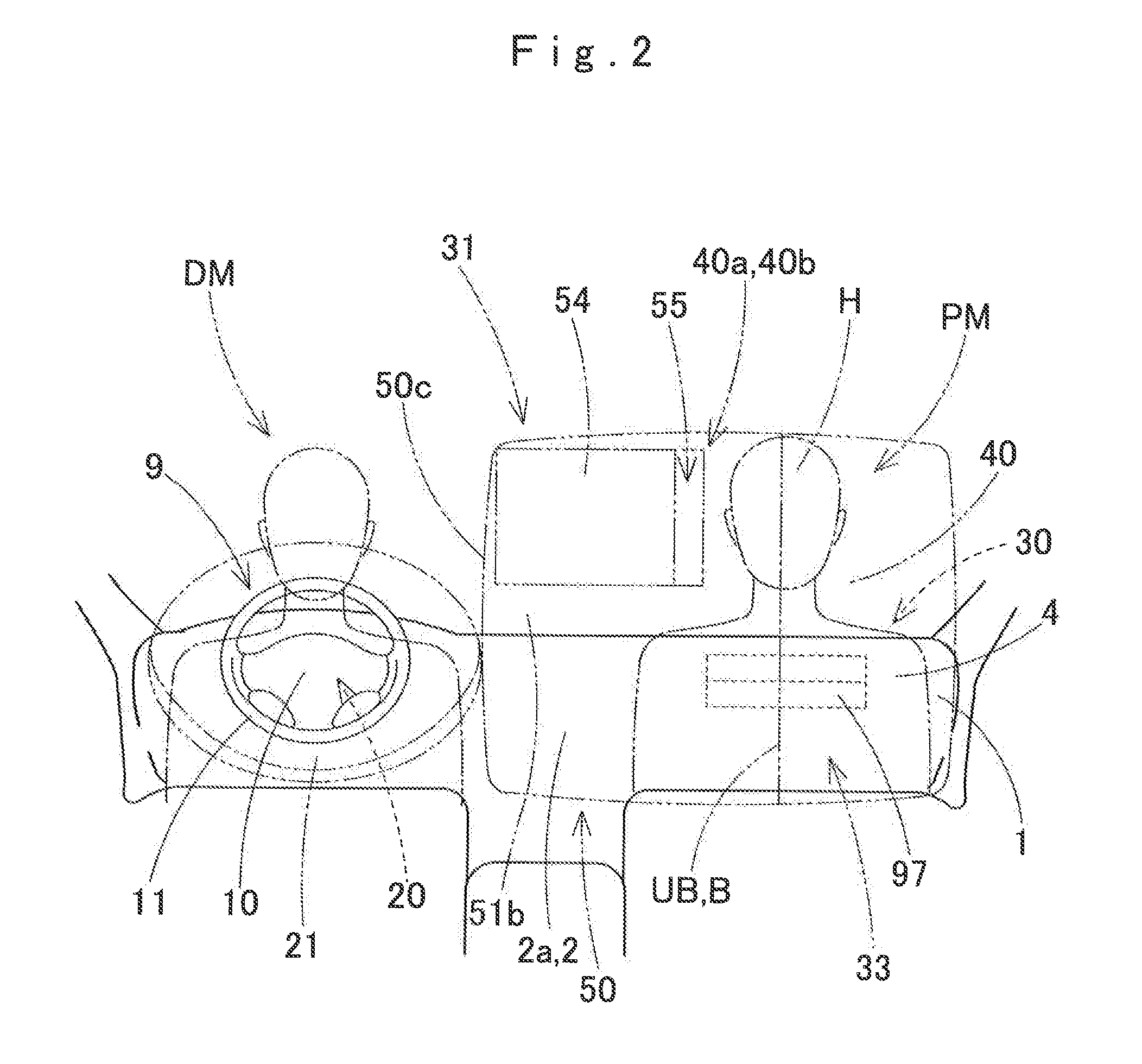 Airbag device for a front passenger seat