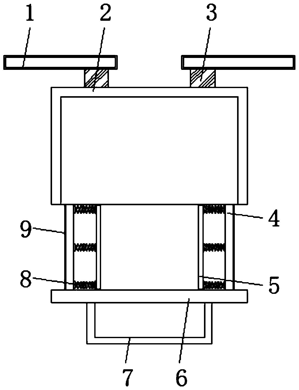 Hanging rack convenient for taking and placing VR glasses