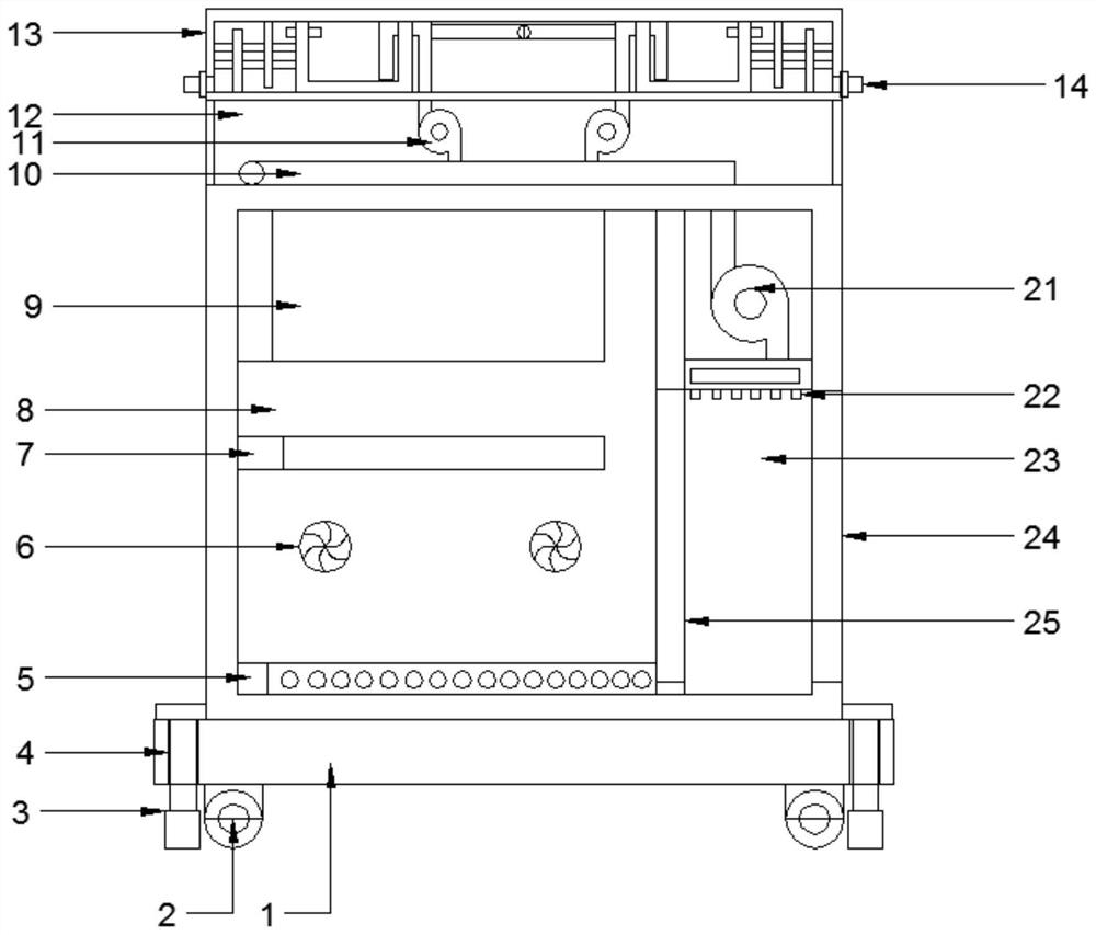 A kind of environment-friendly smoking room with isolation room