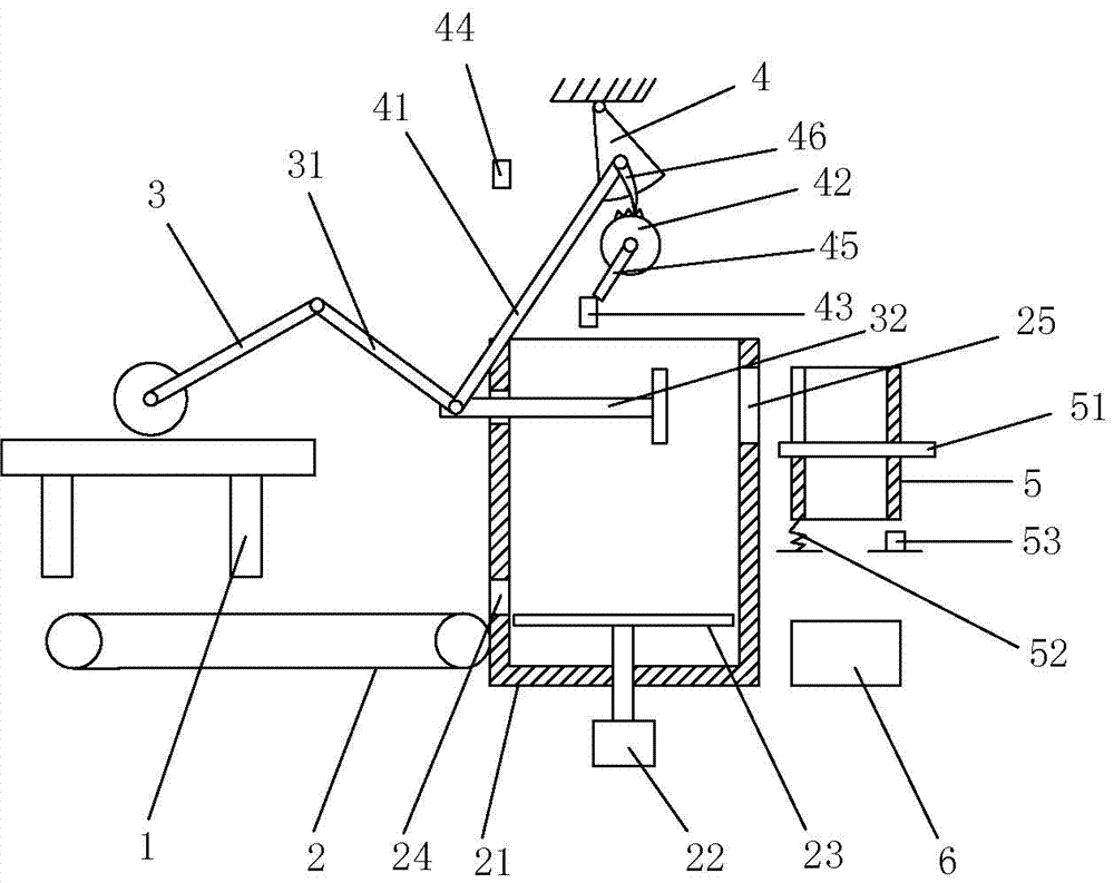 Quantitative dried bean curd packaging device