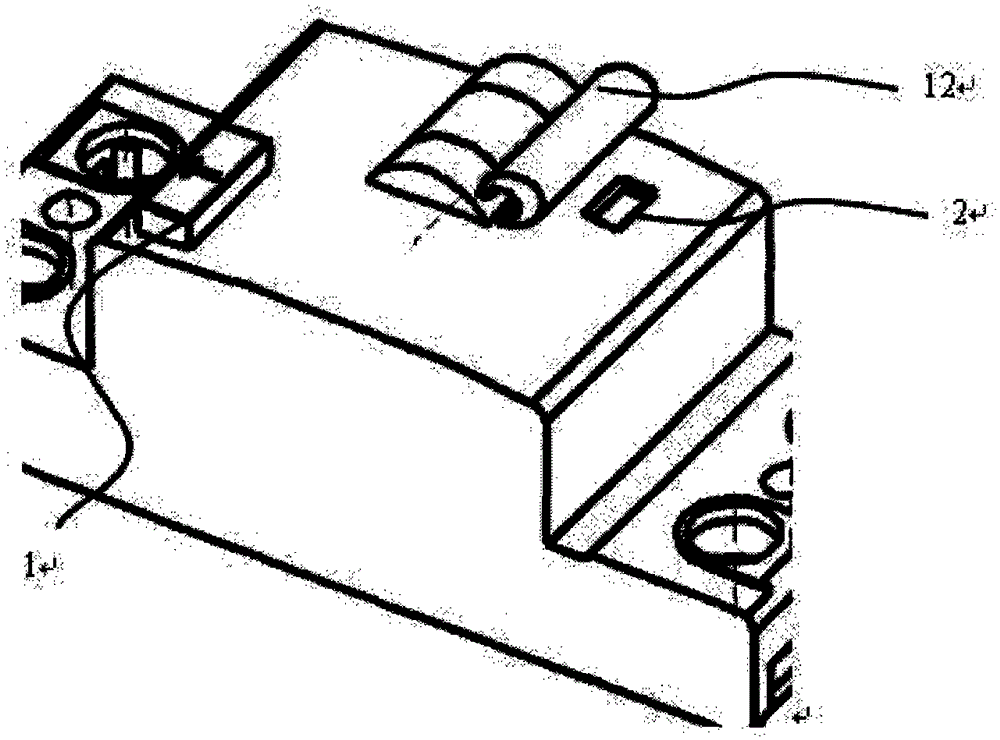 Test device system for earth fault current or residual current circuit breakers