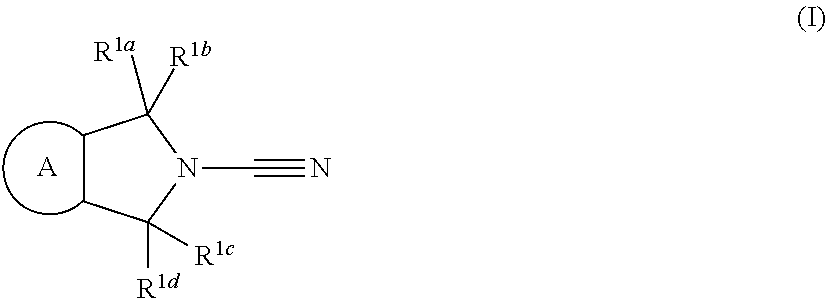 4,6 dihydropyrrolo [3,4-C] pyrazole-5 (1H)-carbonitrile derivates for treating cancer