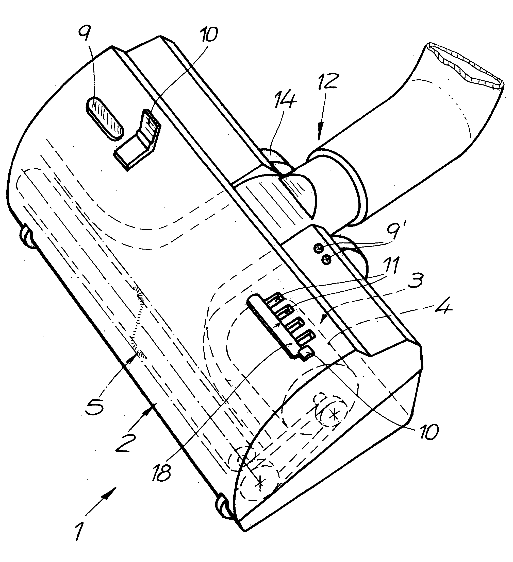 Electric vacuum head