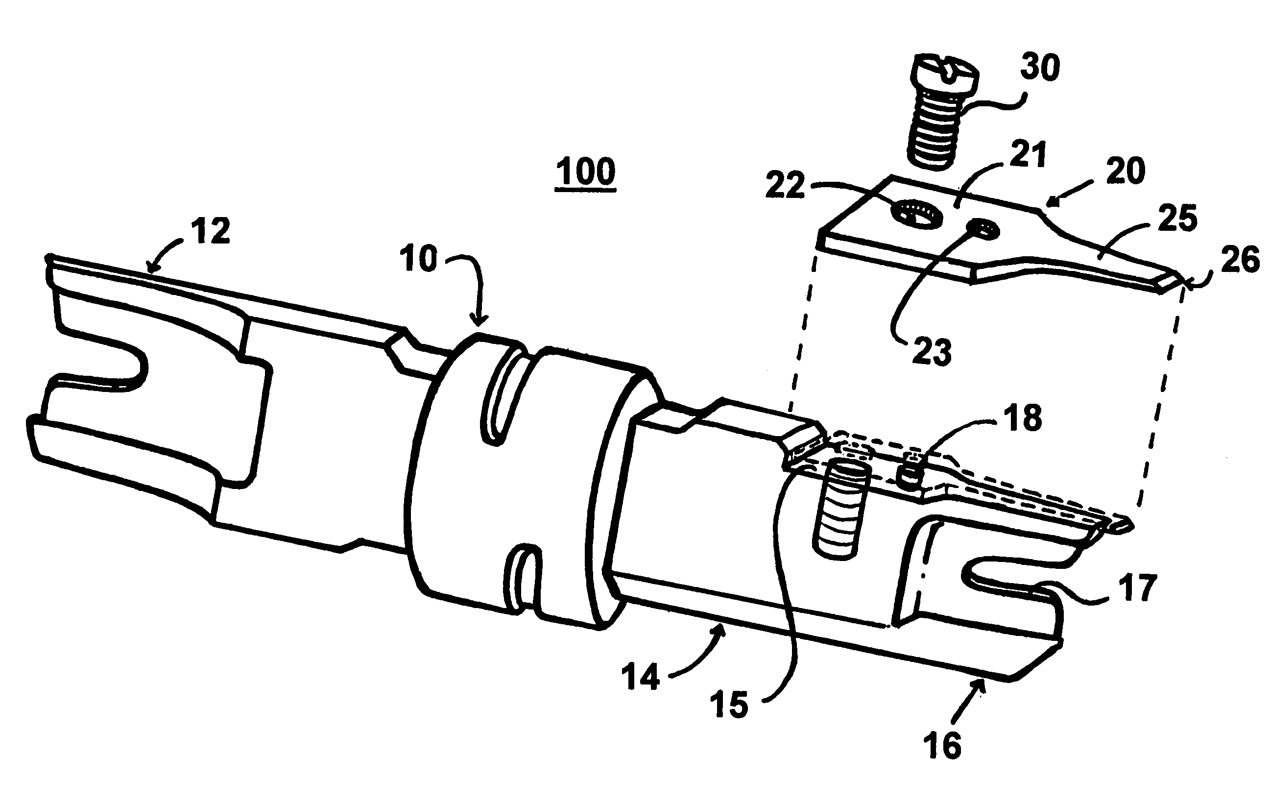 Wire end insert tool with replaceable cutting blade