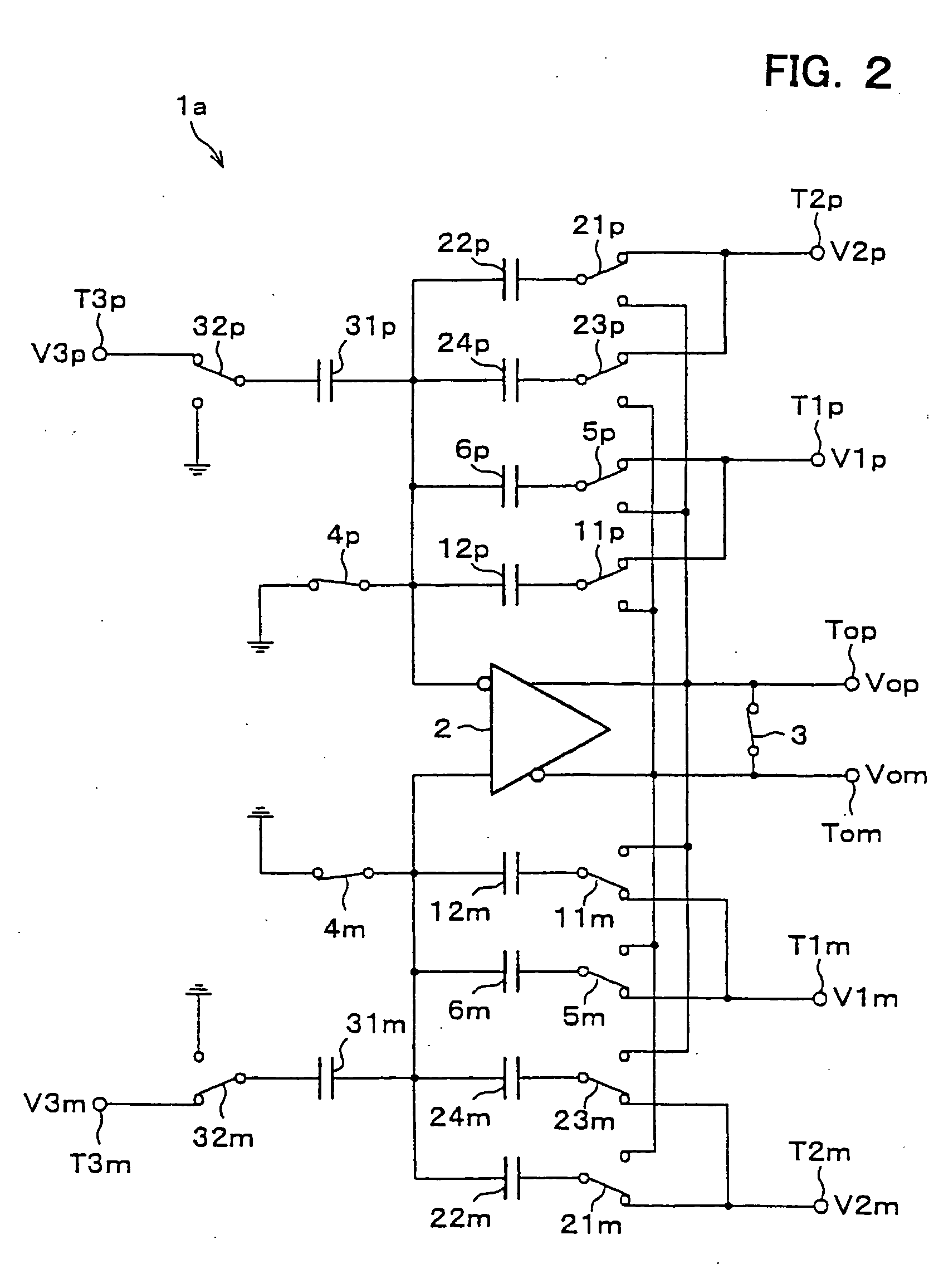 Switched-capacitor amplifier and analog interface circuit for charge coupled element adopting the same