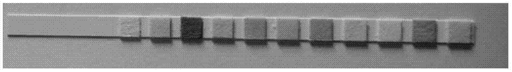 Novel test paper strip as well as preparation and application thereof