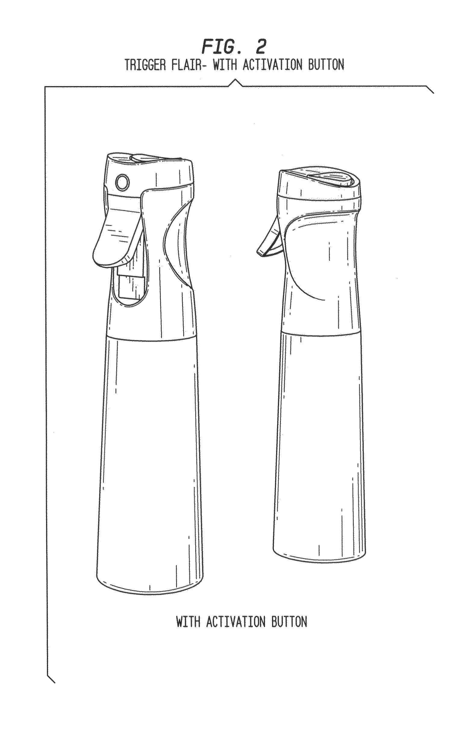 Sprayer device with aerosol functionality ("Flairosol")