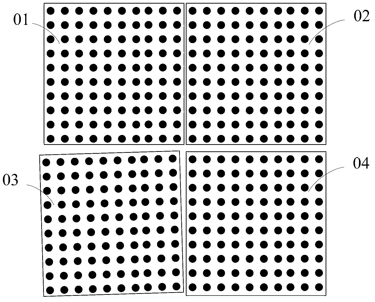 Brightness control method, LED-lattice module and LED-lattice screen