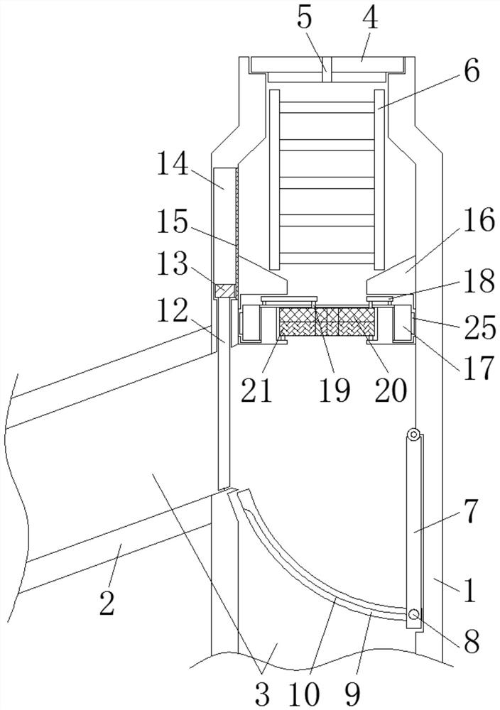 Drainage pipe with anti-blocking function for roads and bridges