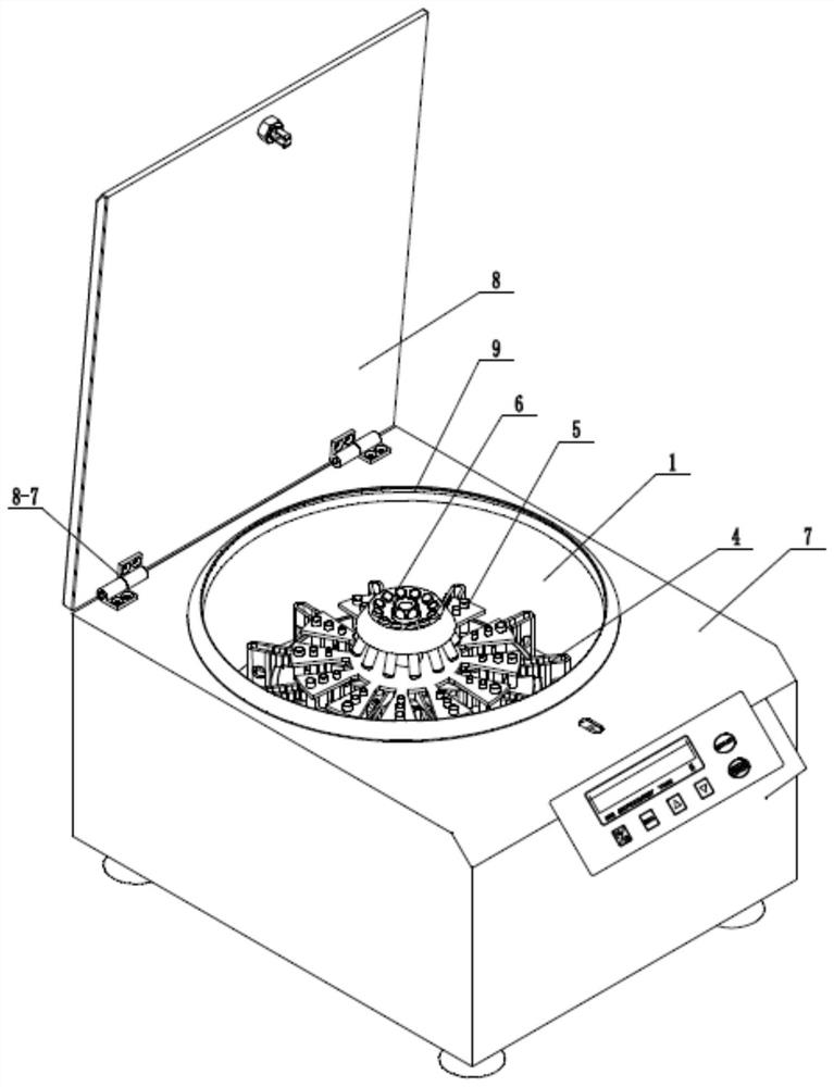 A multifunctional blood type identification instrument