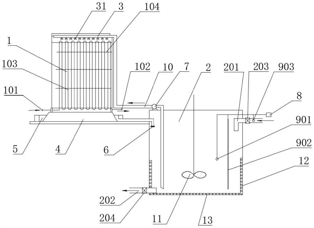 A kind of water spraying system and control method of lng vaporizer