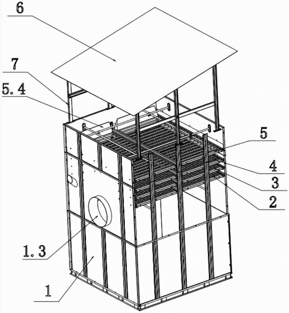 Environmental protection dust collection room for grain dryer