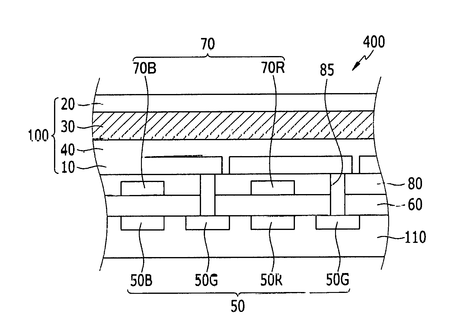 Optoelectronic device, and image sensor and electronic device including the same