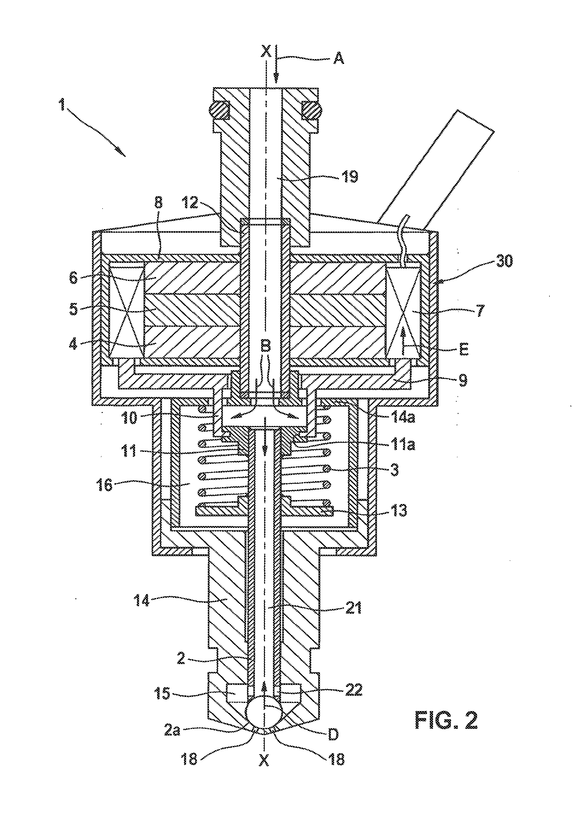 Device for injecting fuel