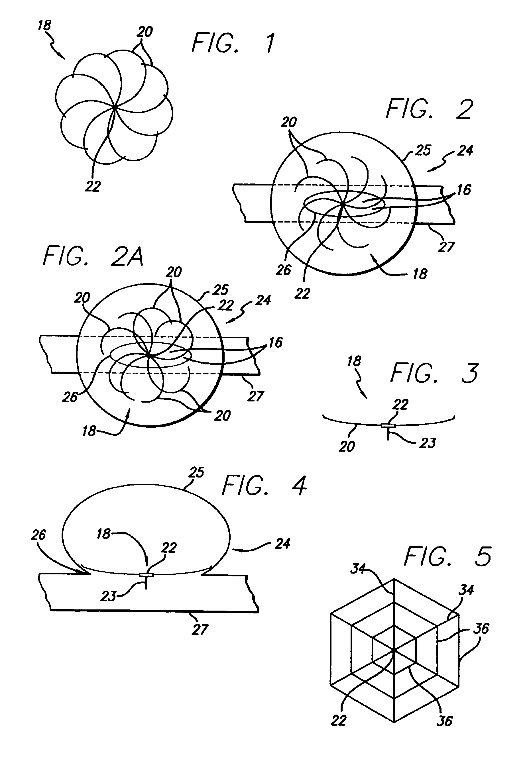 Expandable curvilinear strut arrangement for deployment with a catheter to repair an aneurysm