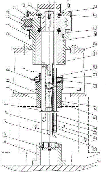 Diesel engine frame air cylinder hole boring device