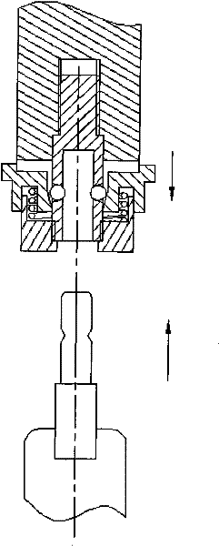 Executor tail end quick switching mechanism