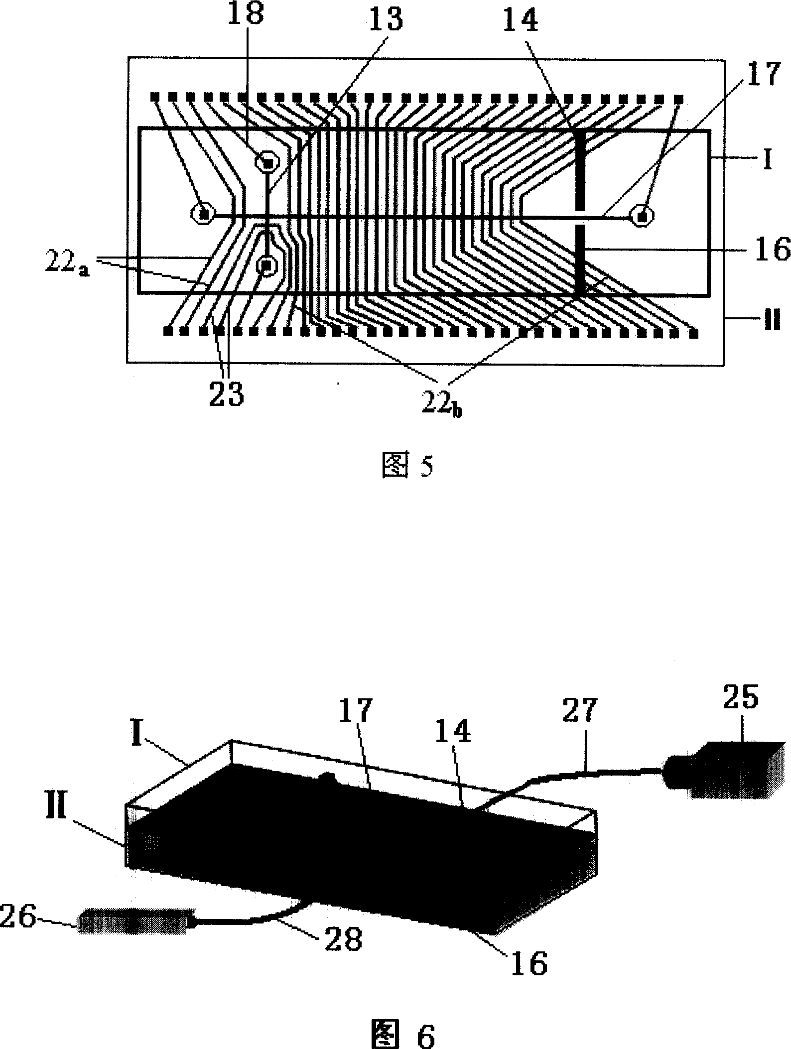 Optical fibre embedded low-voltage actuated capillary tube electrophoresis chip