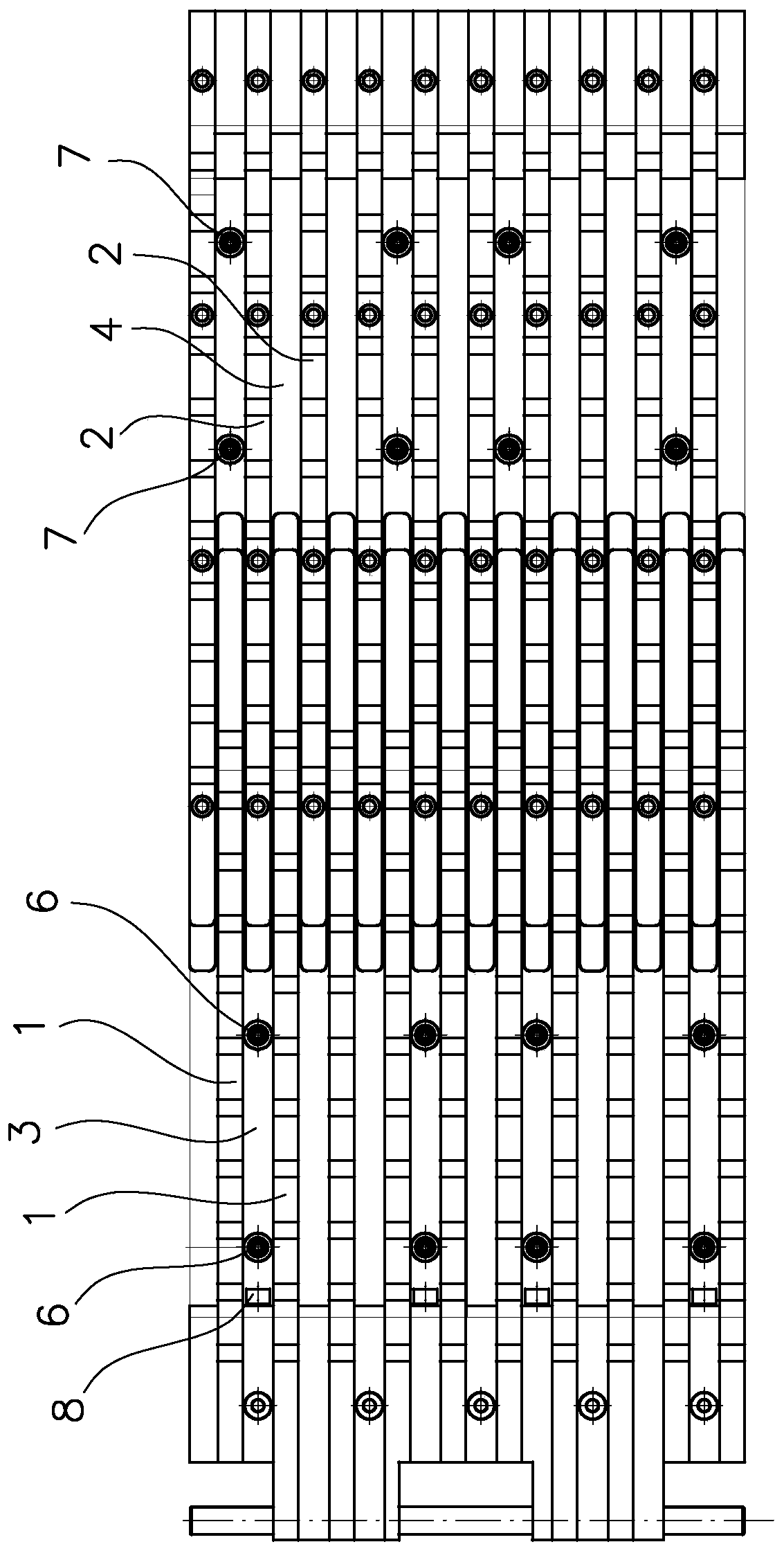 Expansion joint device with sinkage preventing function of non-motor vehicle