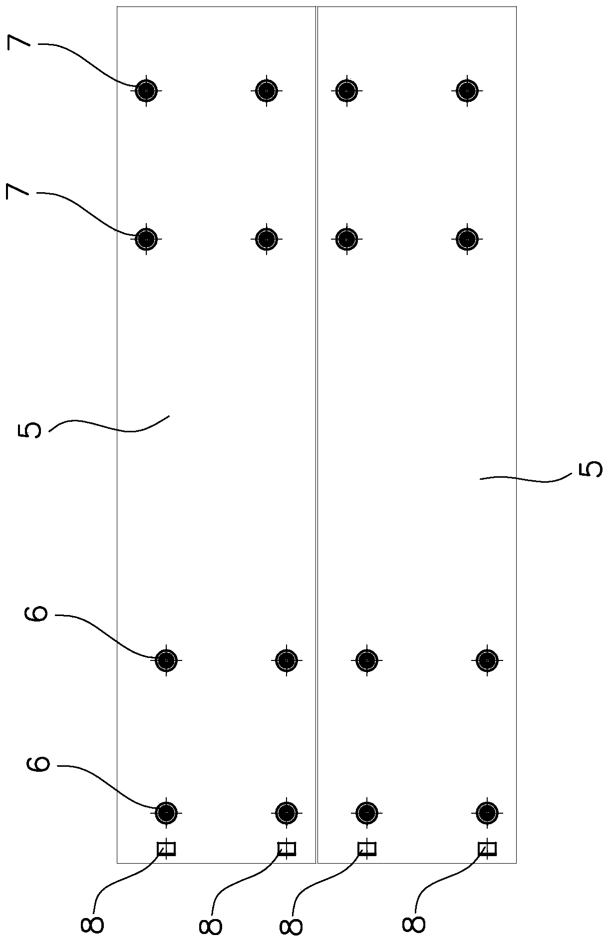 Expansion joint device with sinkage preventing function of non-motor vehicle