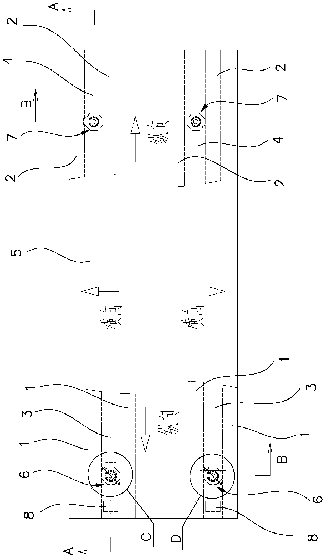Expansion joint device with sinkage preventing function of non-motor vehicle