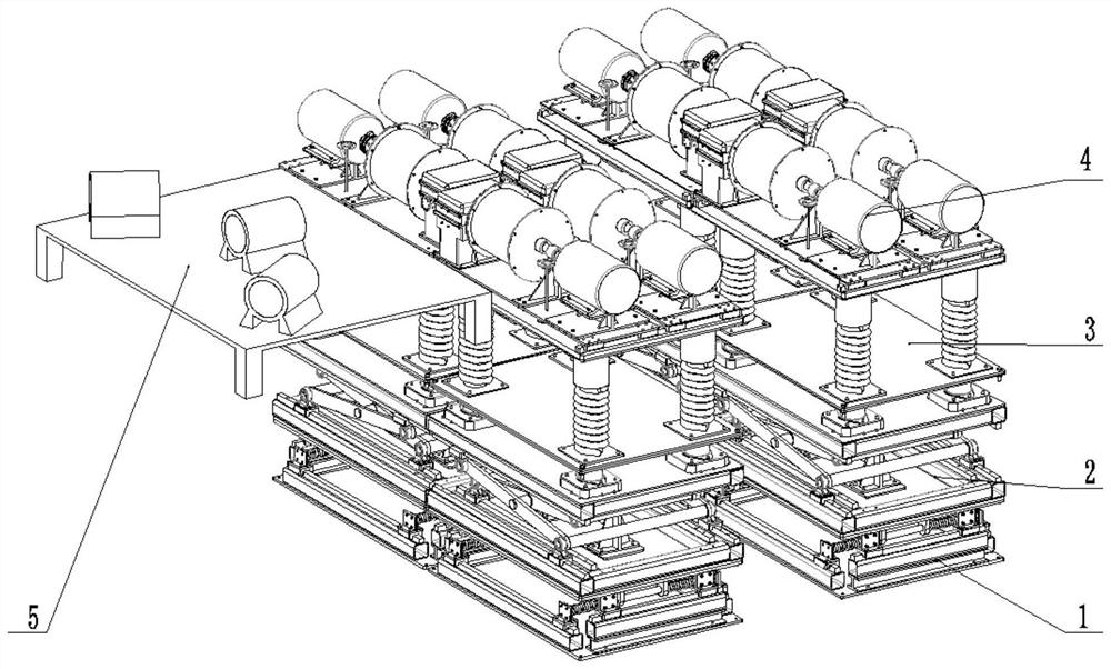 Automobile vehicle reliability test bench and its application method