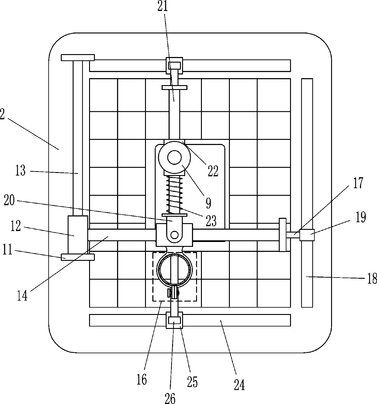 Soil scattering equipment for garden potted plants