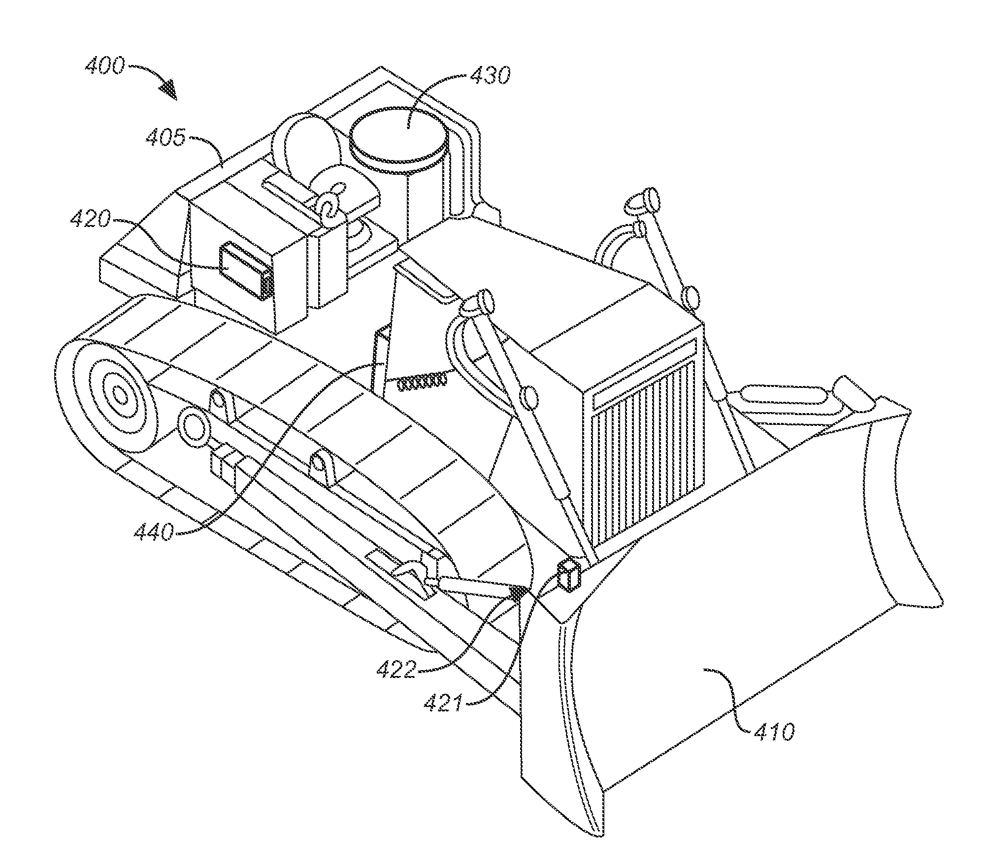 Method and system for performing non-contact based determination of the position of an implement