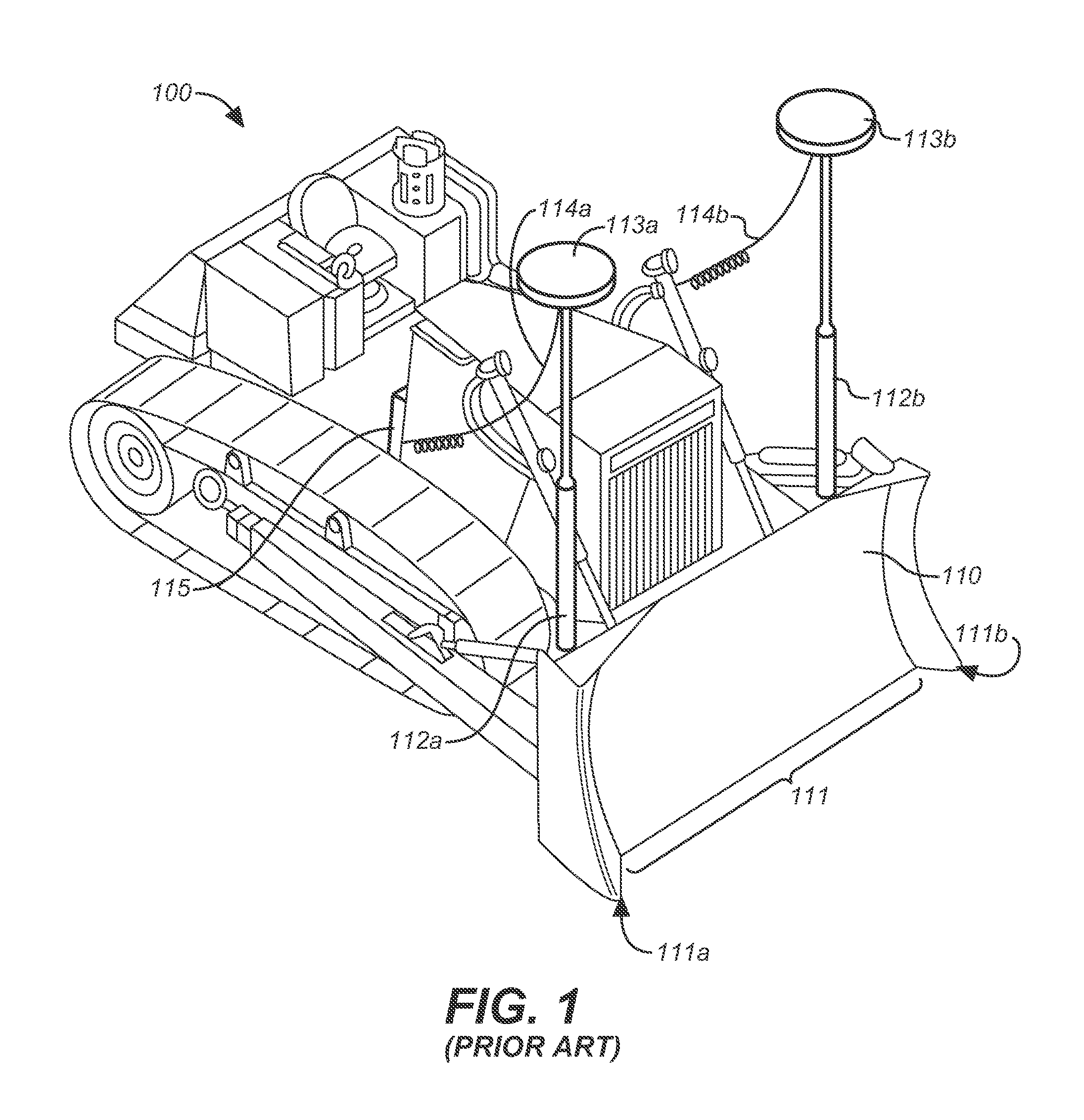 Method and system for performing non-contact based determination of the position of an implement