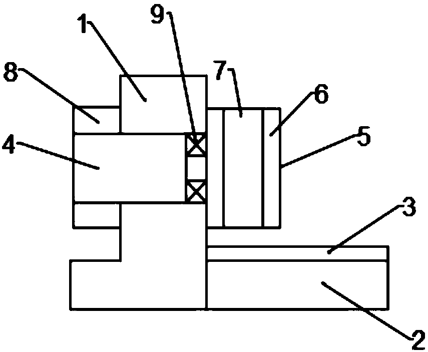 A pressing mechanism for flat labeling of packaging boxes