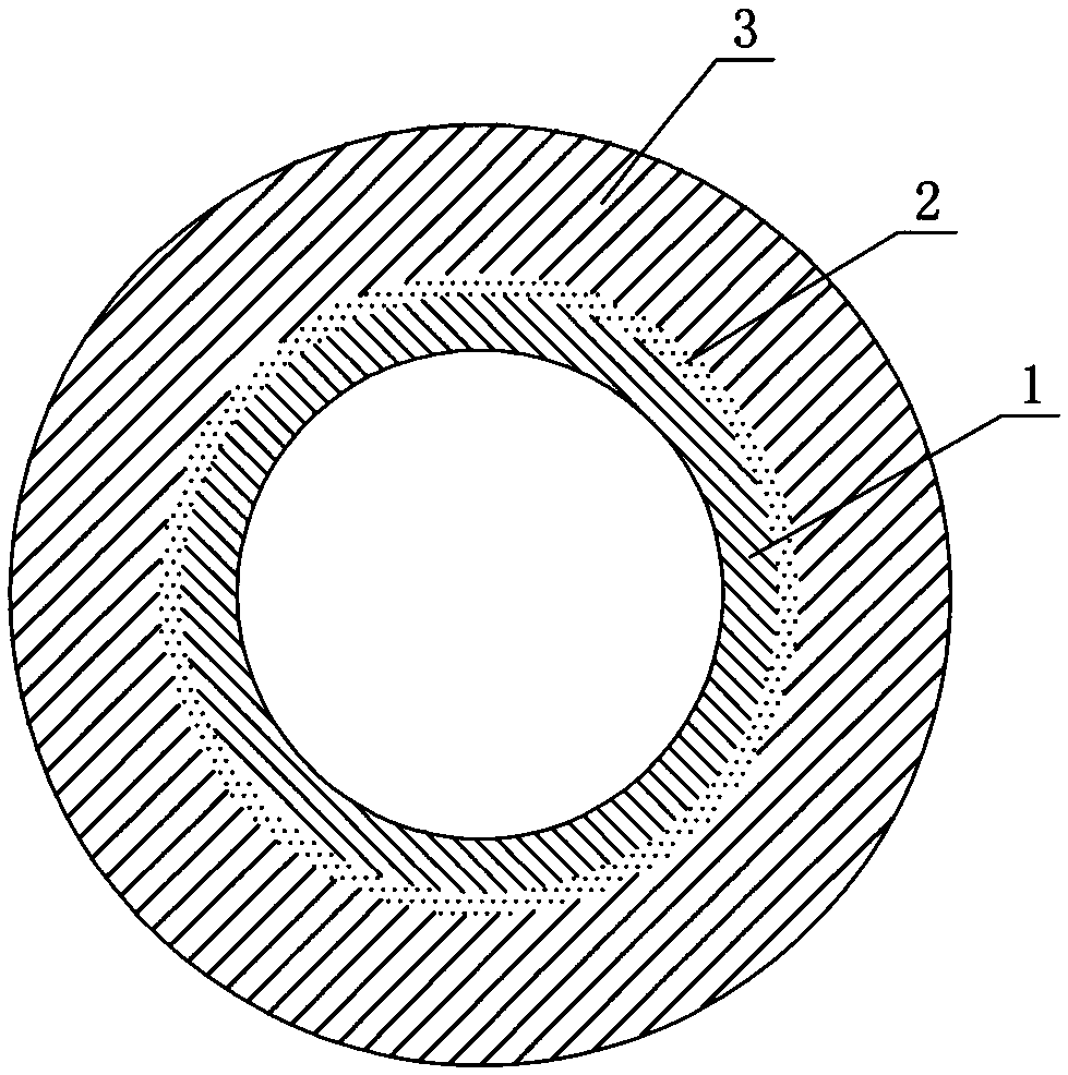 A production process of composite cable guide with adhesive layer