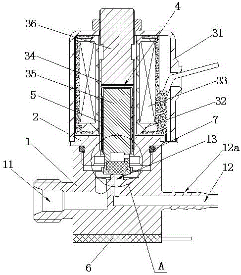 Magnetic valve structure for clean tail gas