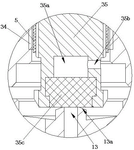 Magnetic valve structure for clean tail gas