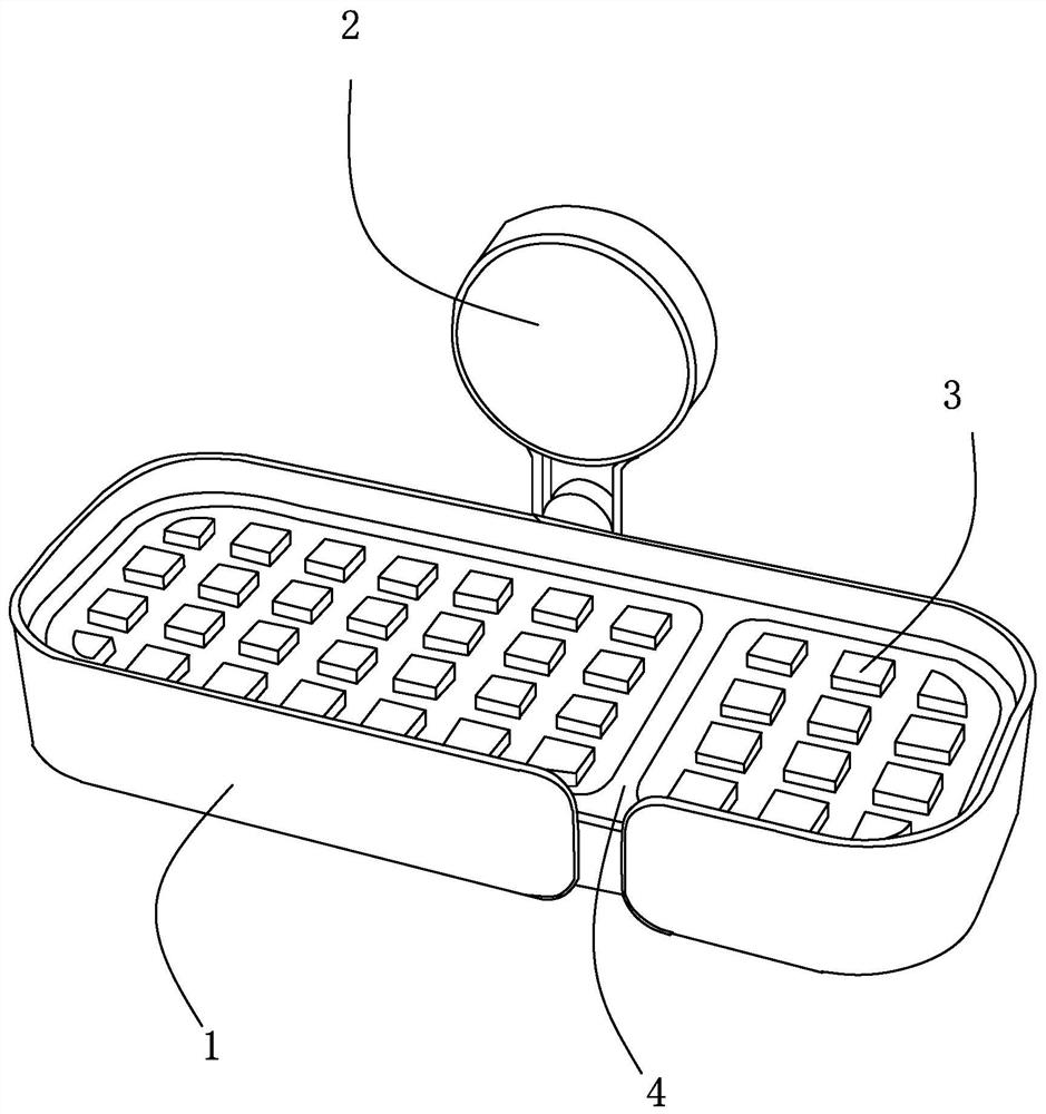 A soap holder without soap