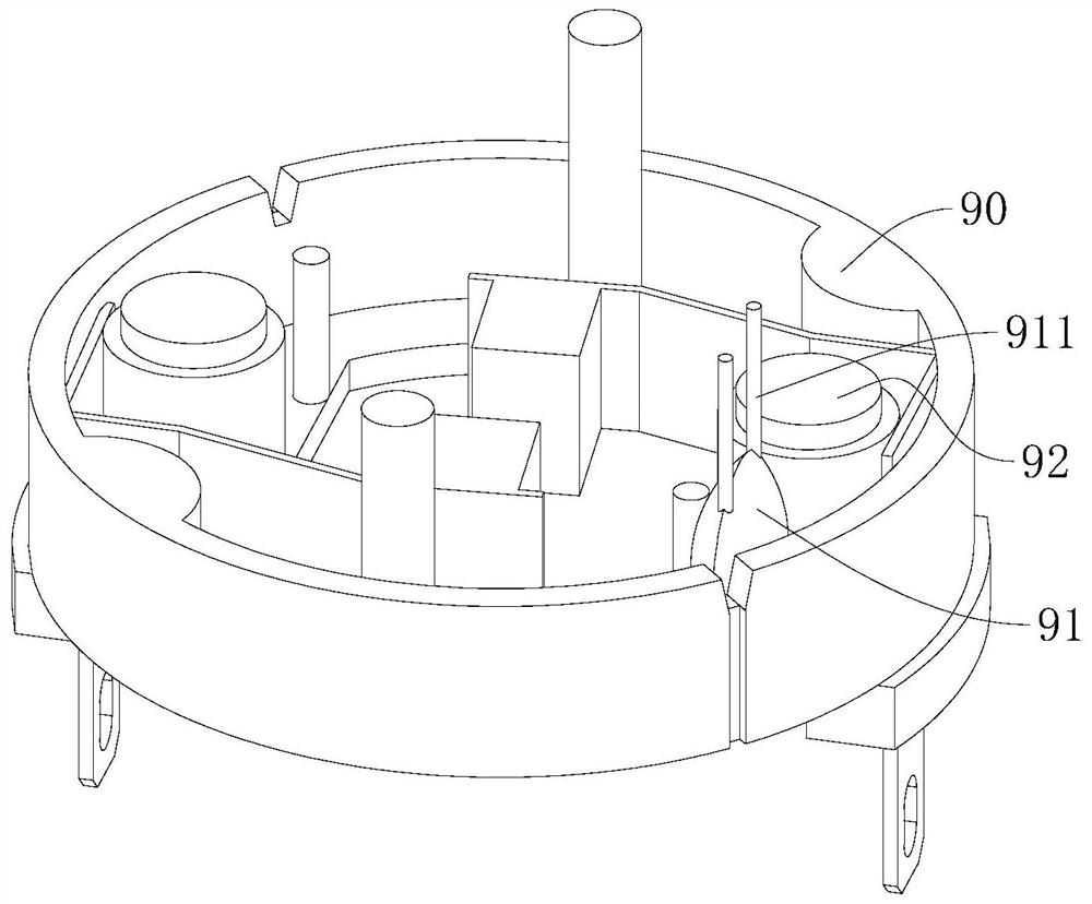 Motor capacitor assembling device