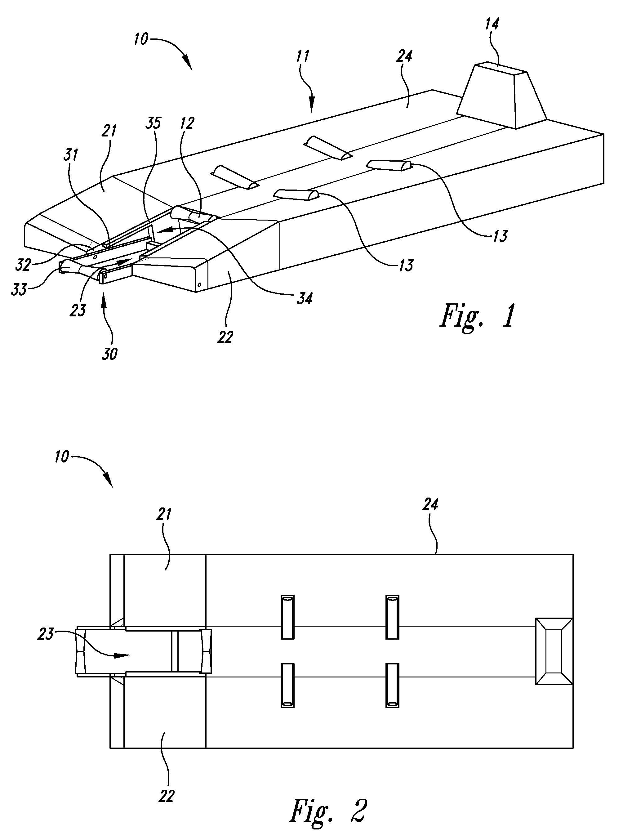 Floating drive-on watercraft docking system