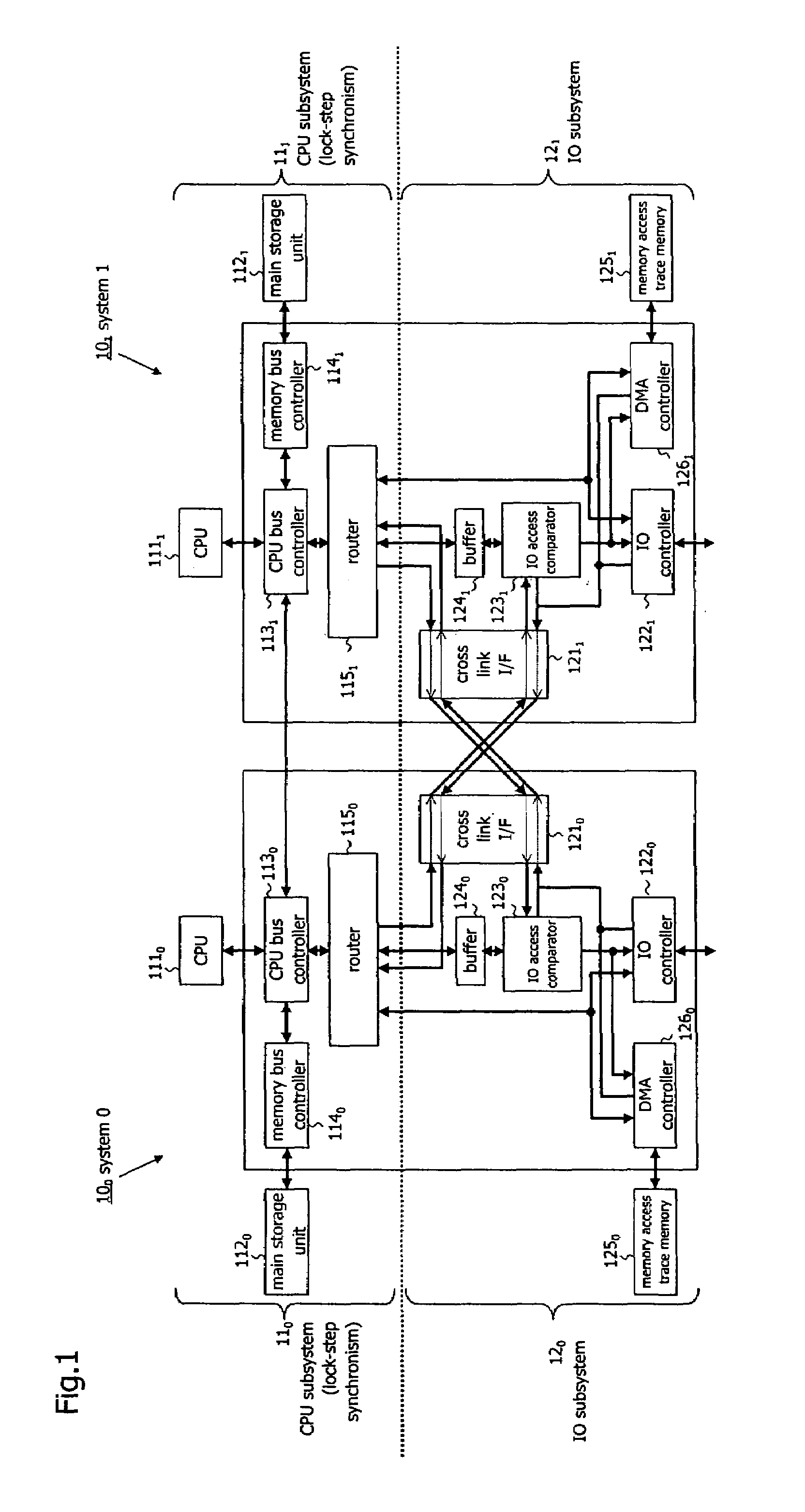 Securing time for identifying cause of asynchronism in fault-tolerant computer