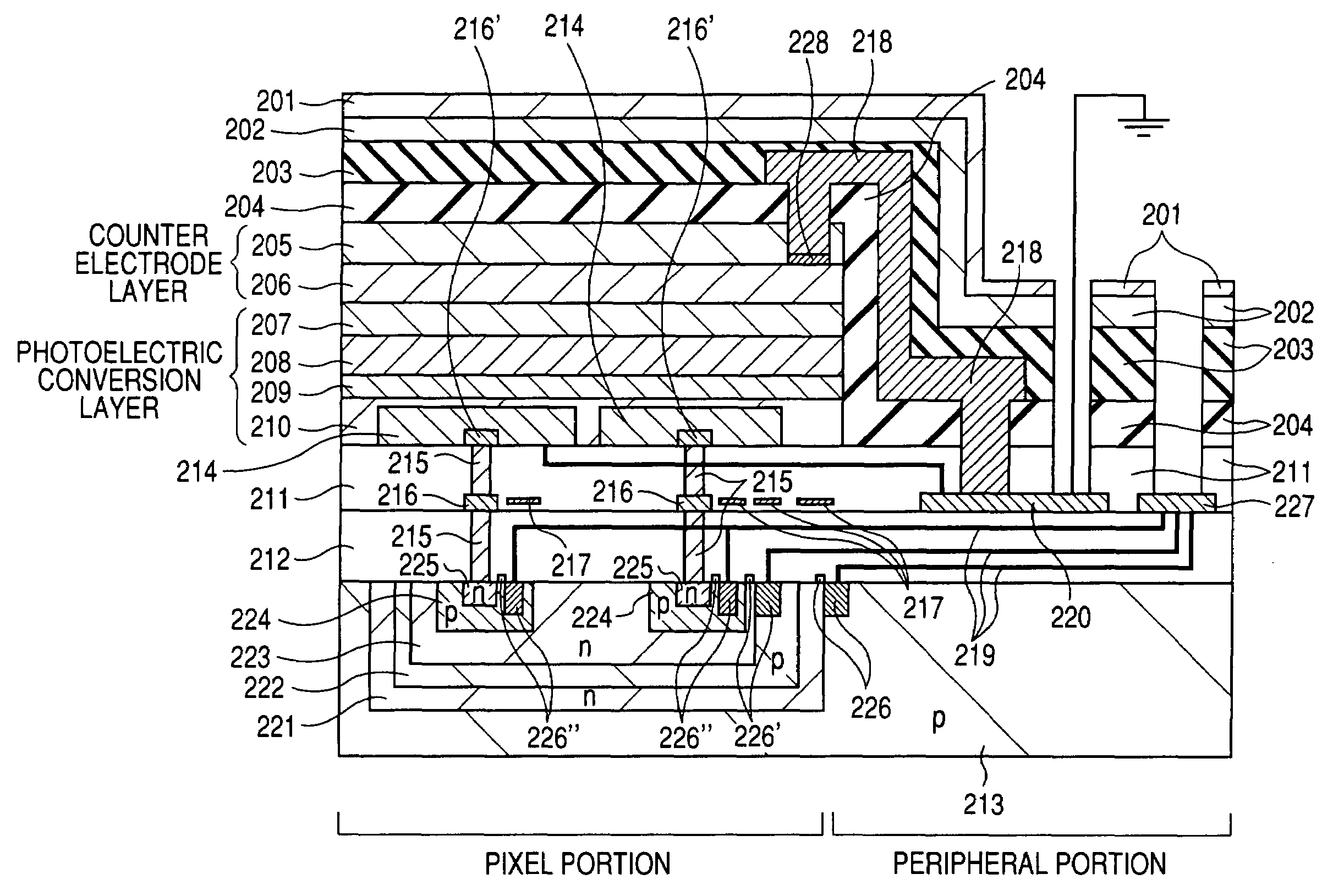 Functional layer having wiring connected to electrode and barrier metal between electrode and wiring