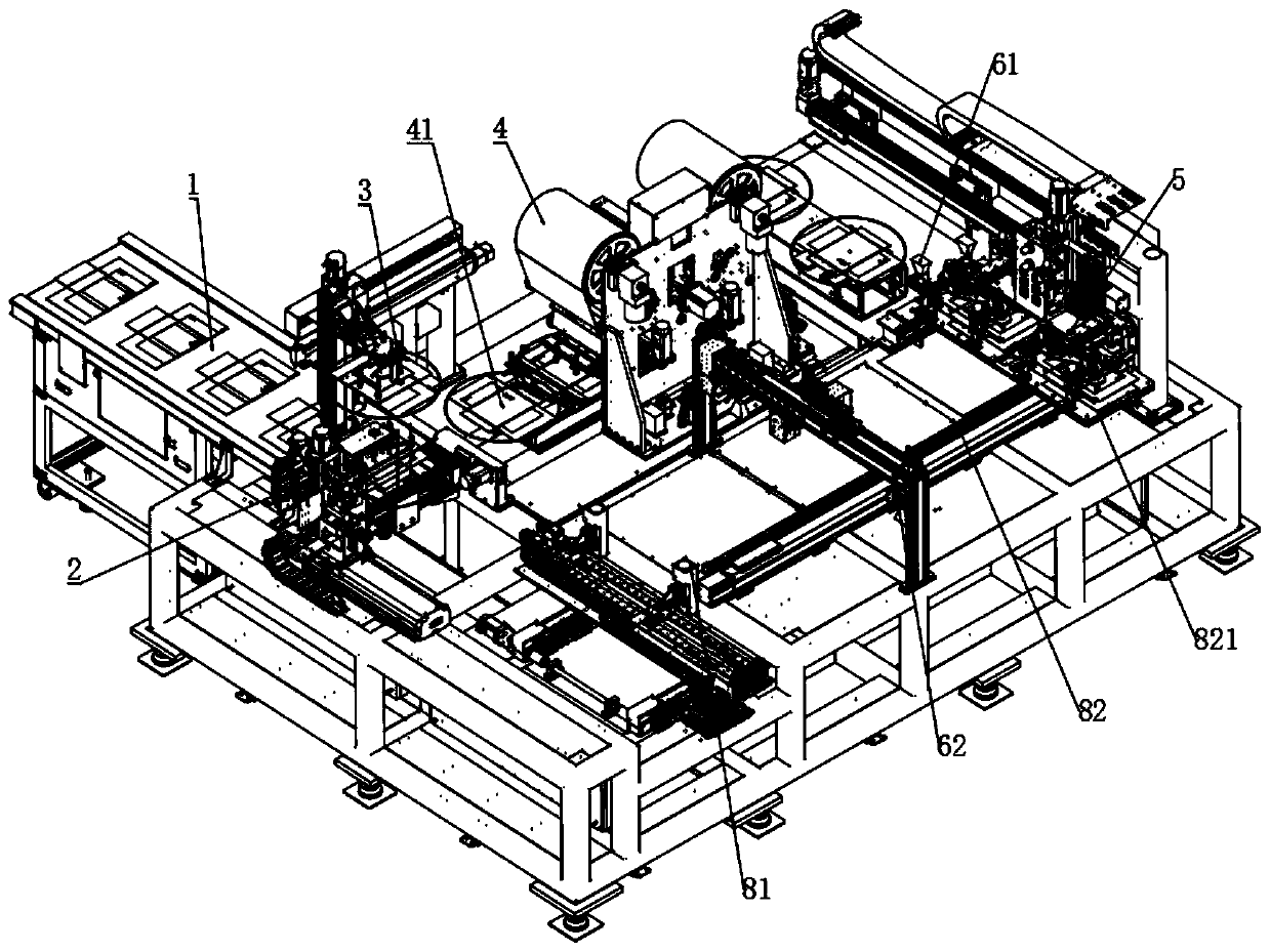 Module screen automatic inspection machine feeding station