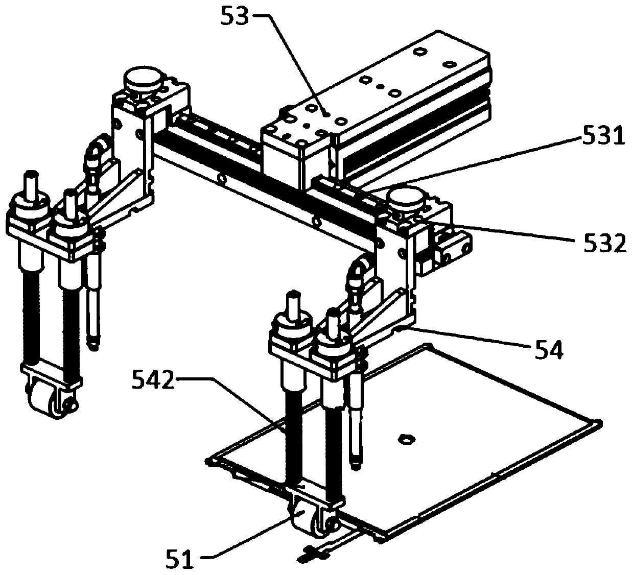 Module screen automatic inspection machine feeding station