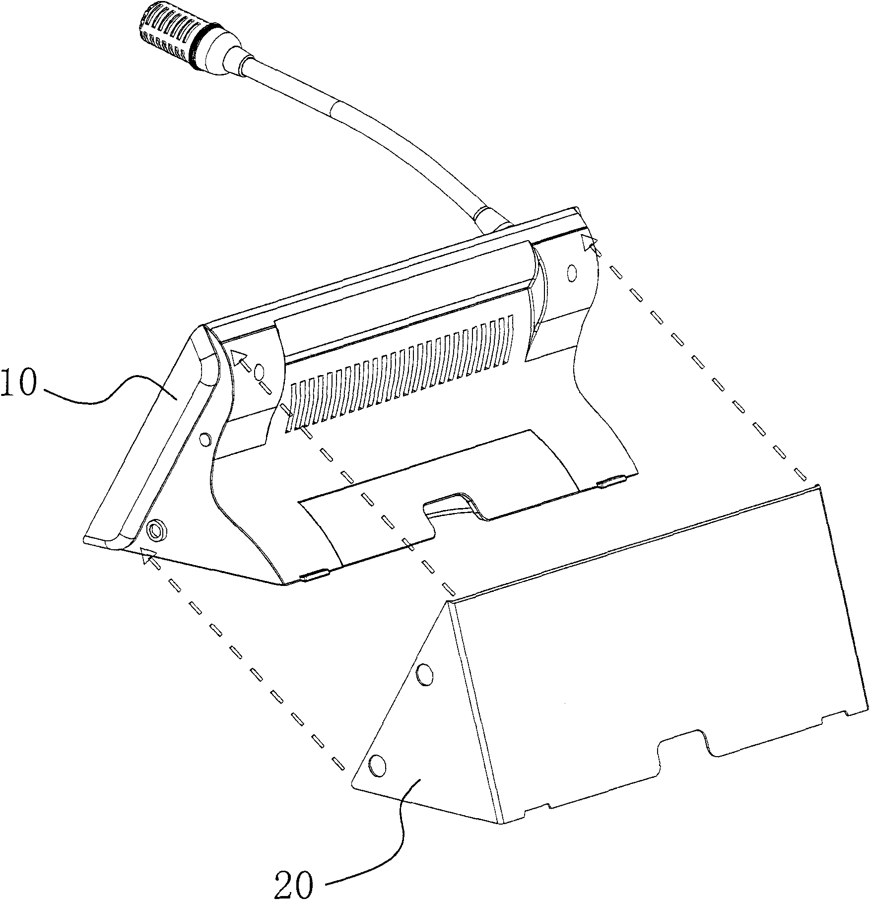 Terminal equipment of conference discussion system with function of conference table signing