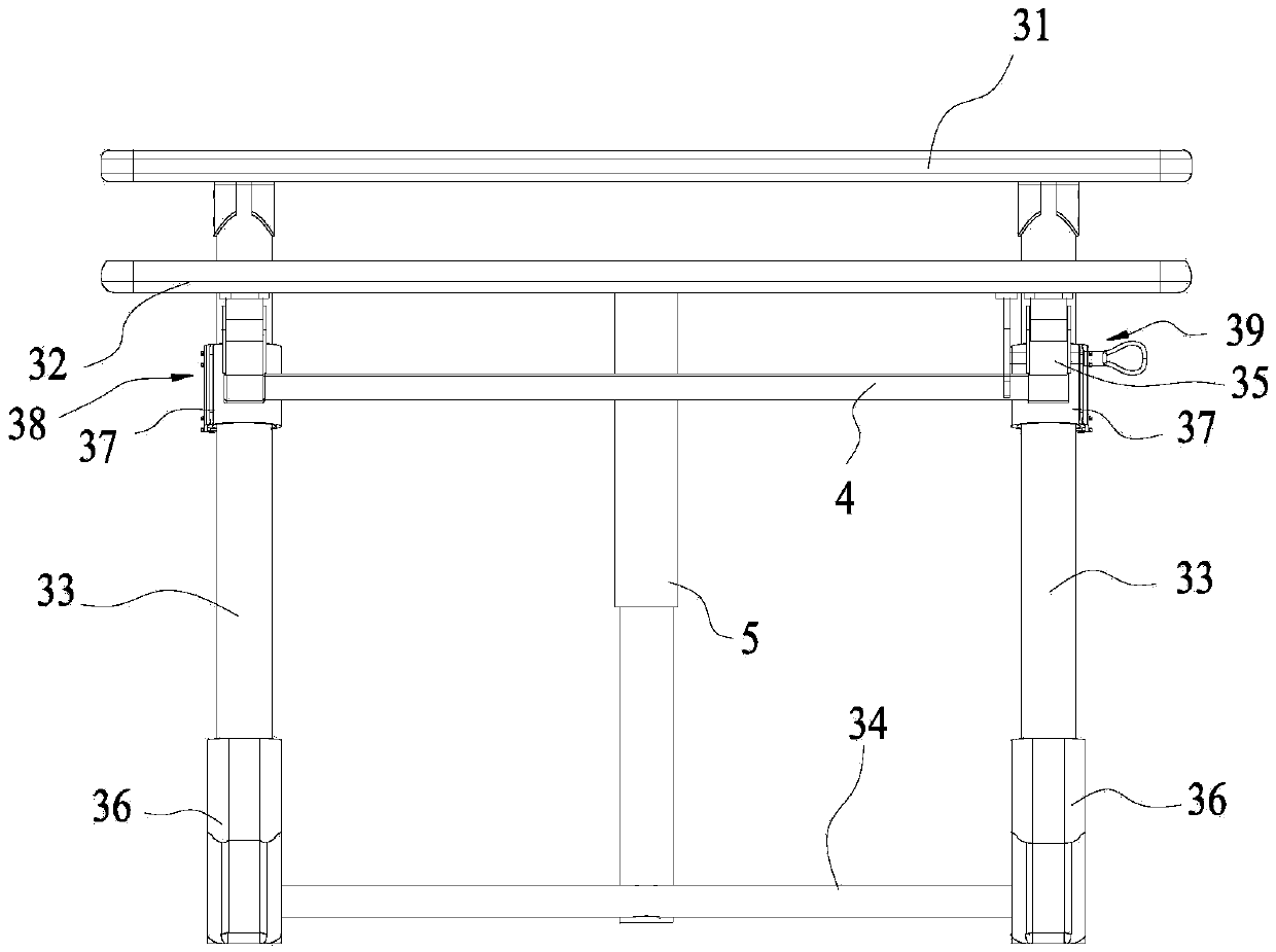 Writing desk capable of sensing sitting postures