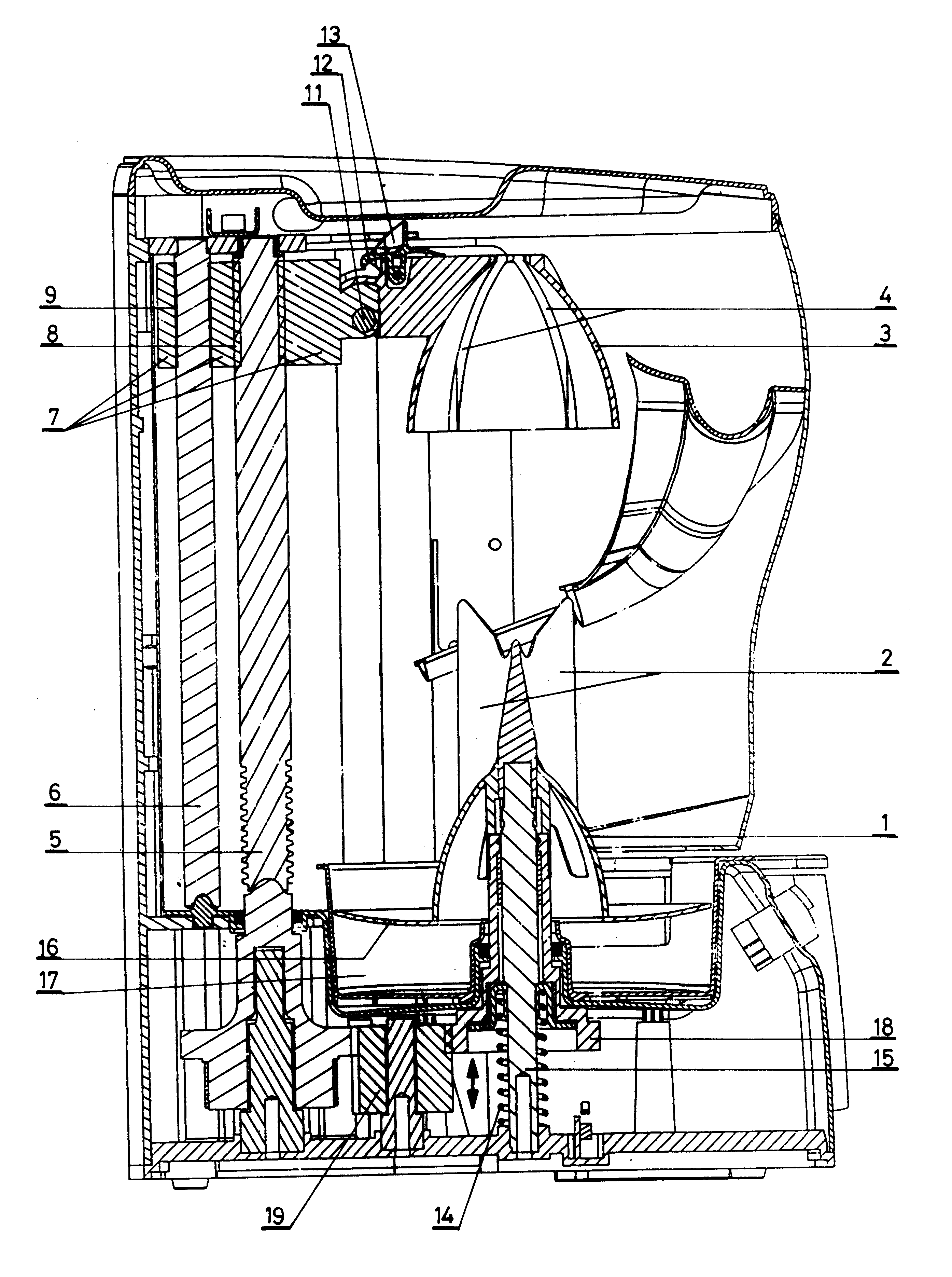 Automatic citrus juice squeezer