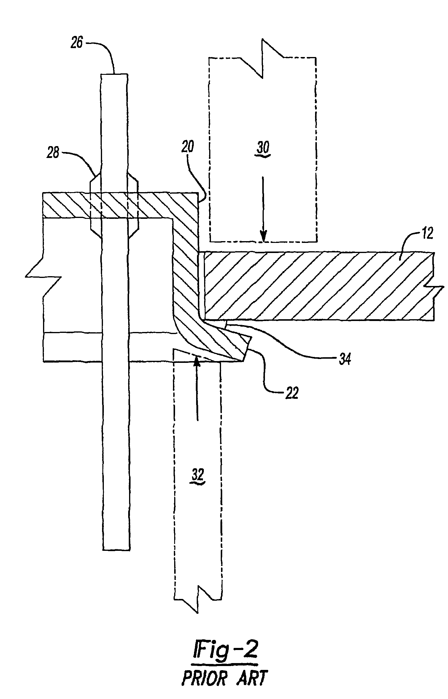 Electric power terminal feed-through