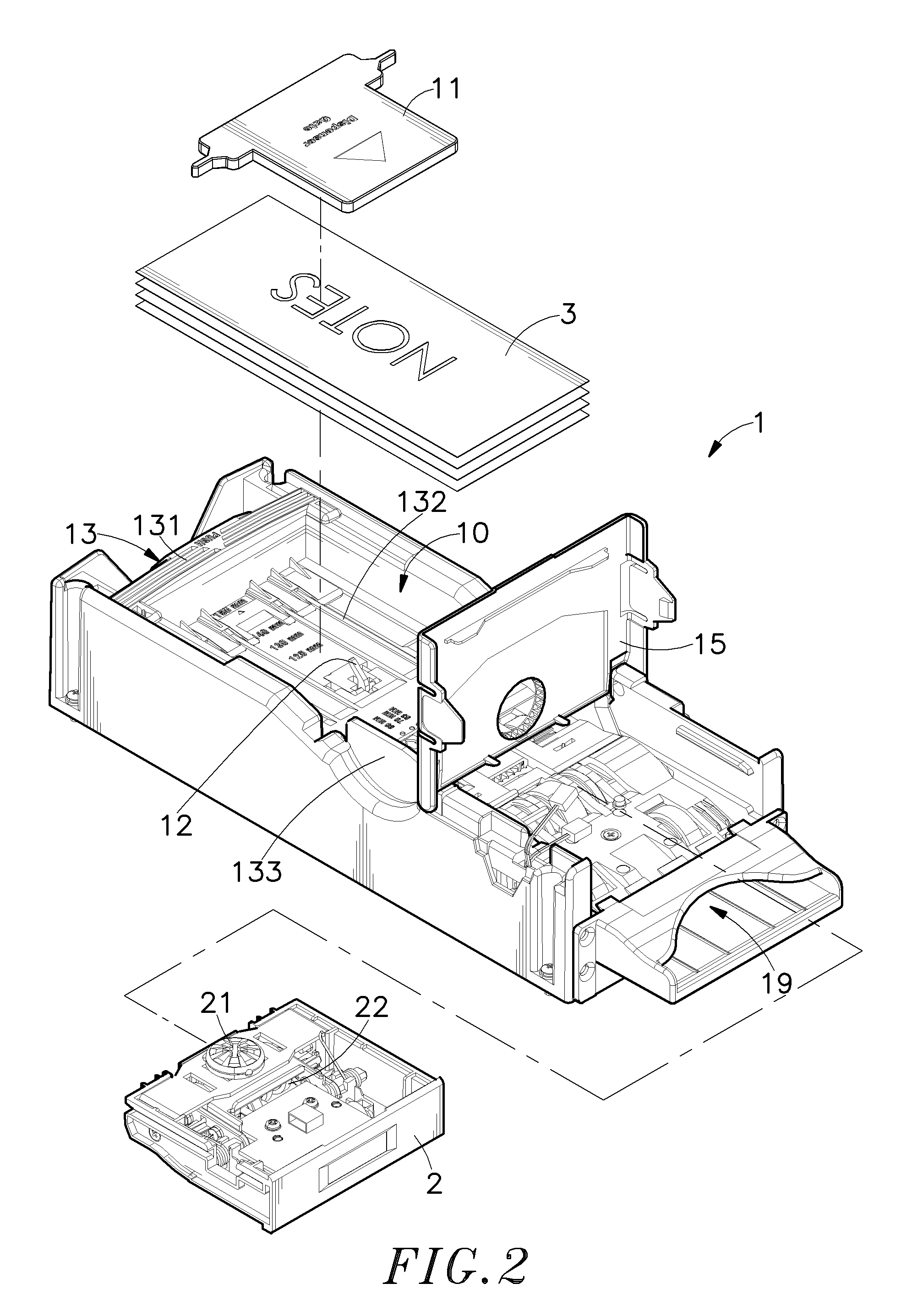 Card dispenser having a mobile sensor holder box