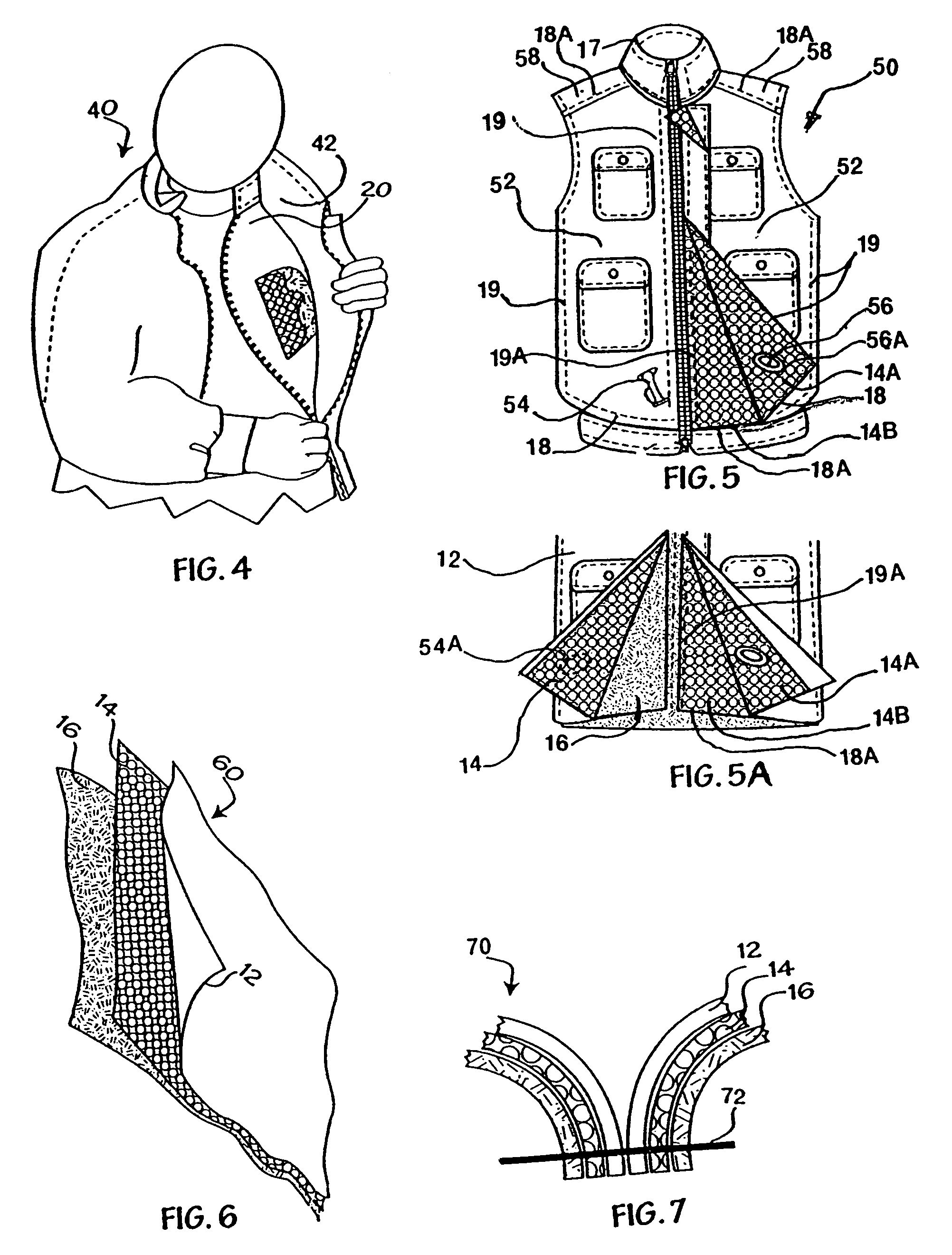 Liner and garment ensemble for thermal wear and anti-exposure suits