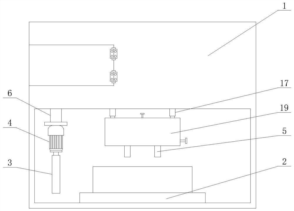 An outer edge polishing device for processing parts of a hydraulic press