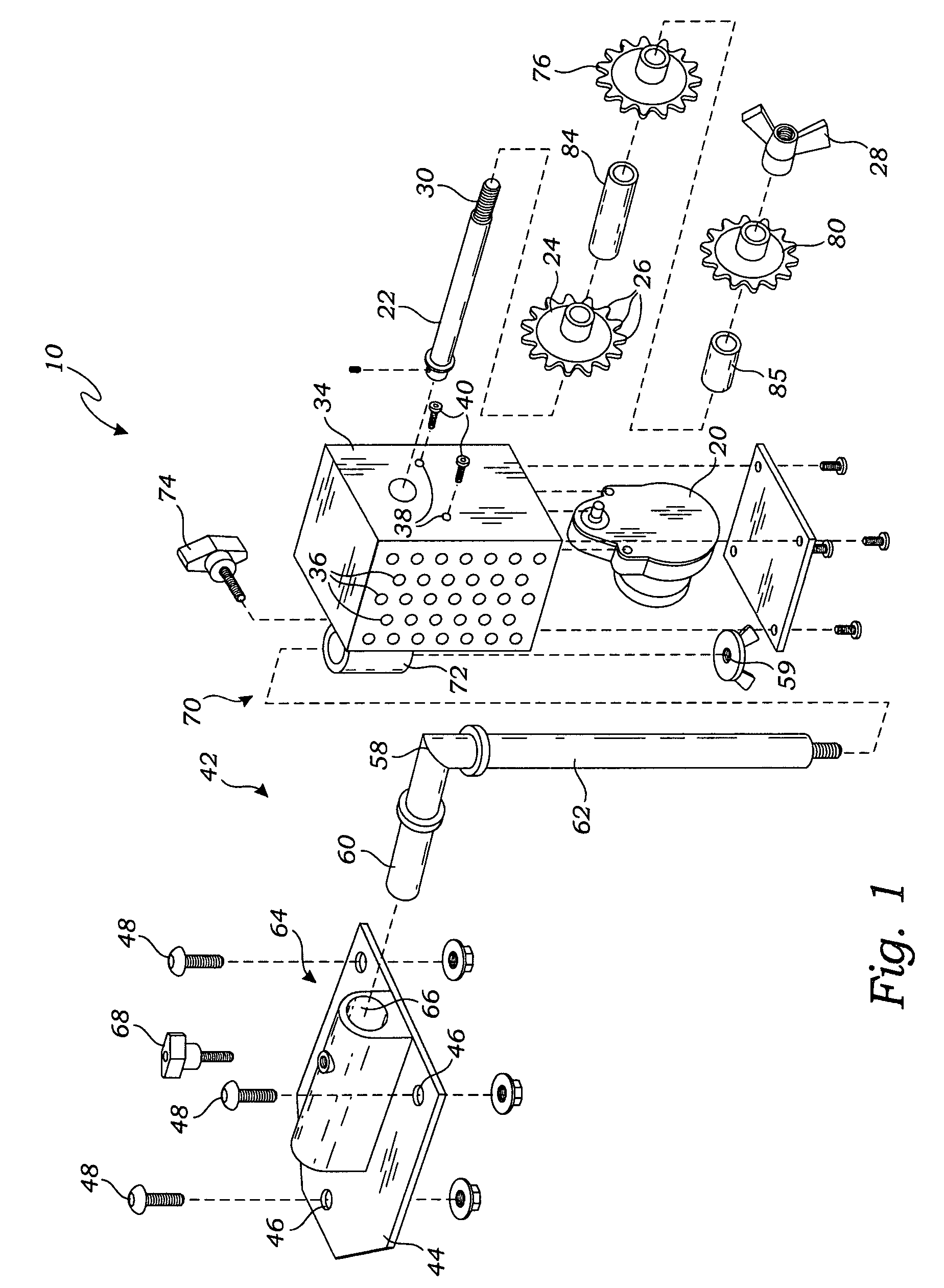 Drive chain cleaning device