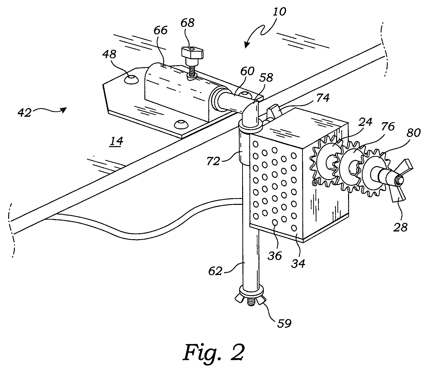 Drive chain cleaning device