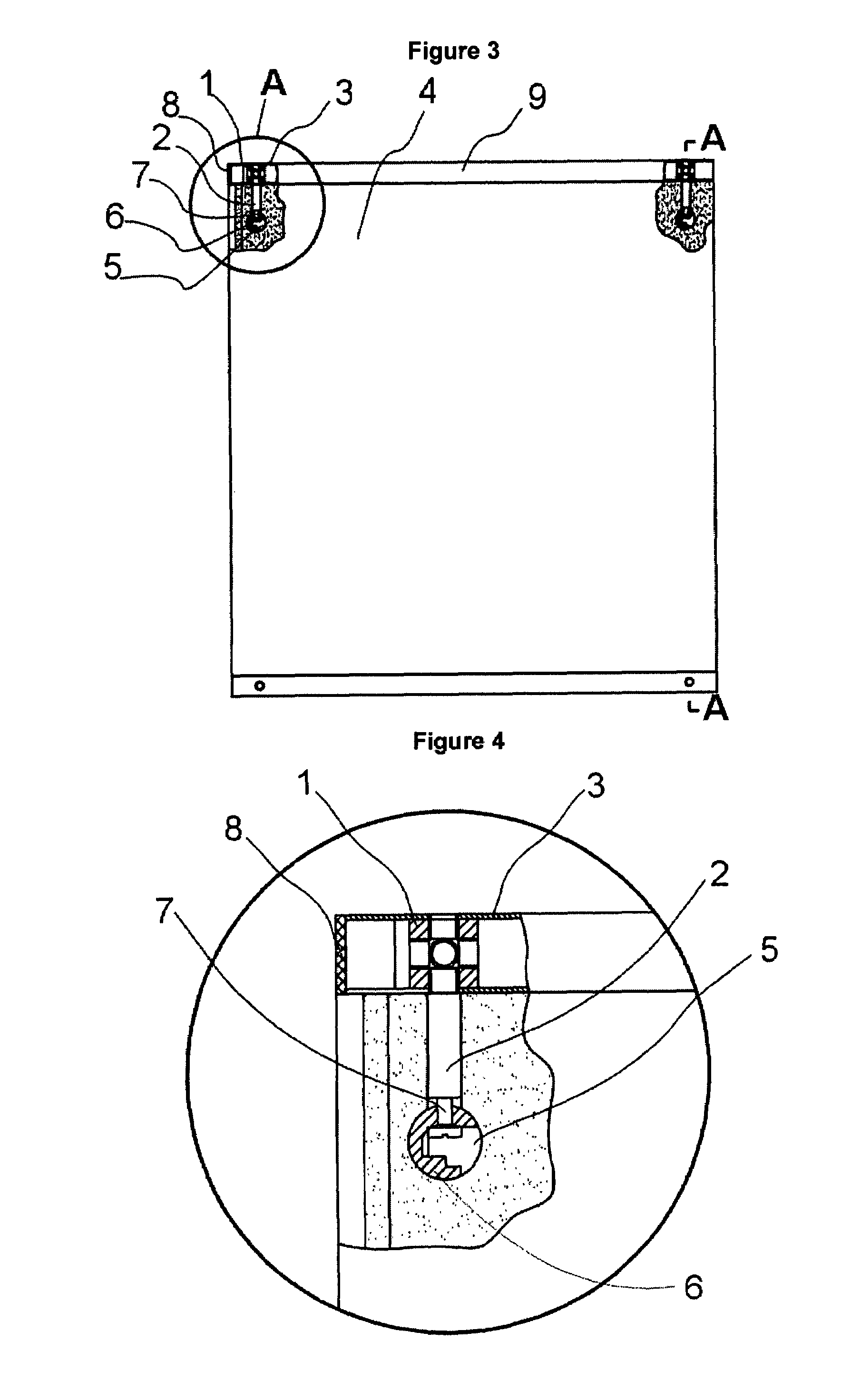 Connecting structure of panels